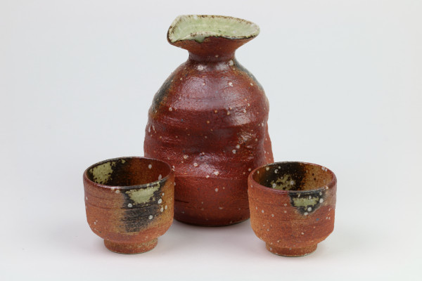 Shigaraki Yaki-Keramik Sake-Set -Inaka-